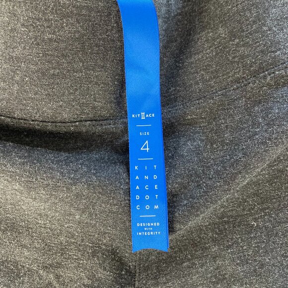 Kit And Ace Gray Stretch Ponte Pant - 4 - Picture 5 of 9